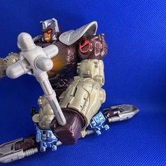 97 Transformers Beast Wars Transmetals Optimus Primal Figure Vintage Hasbro Mace