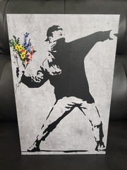 Medicom Bearbrick FLOWER BOMBER 100% & 400% Banksy Graffiti US SELLER BE@RBRICK