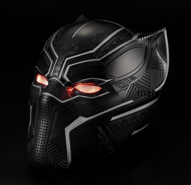 US! 1/1 Black Panther Helmet Killerbody Wearable Mask LED Base Cosplay Colletion