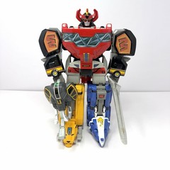 Vintage Mighty Morphin Power Rangers Deluxe Dino Megazord 1991 Bandai Toy Robot