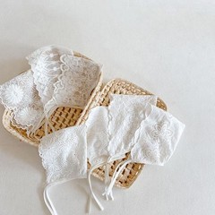 Lace Embroidery Baby Girl Bonnet Hat Summer Breathable Mesh Kids Cap