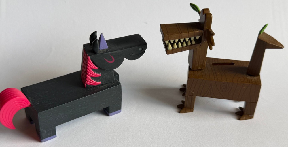 Kidrobot Amanda Visell Apocalypse Evil Poopicorn and Wood Dragon