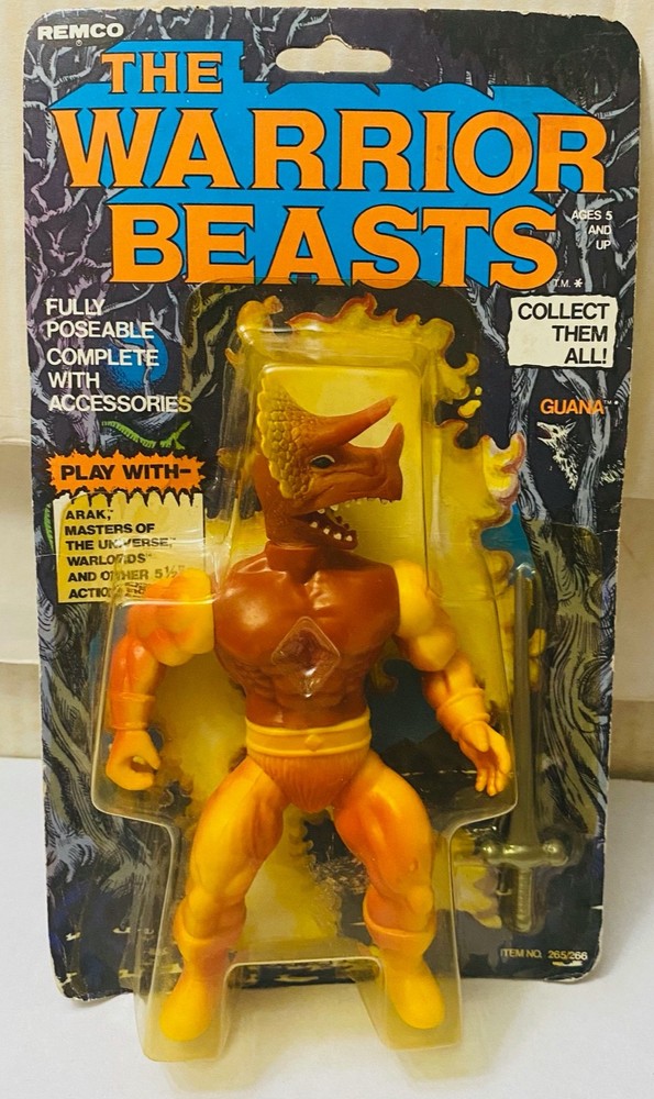 Remo 1982 The Warrior Beasts Guana Action figure rare