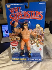 WWE LJN Superstars ULTIMATE WARRIOR BLUE CARD New Sealed