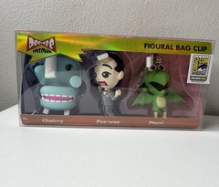 SDCC 2026 Pee-wee Herman Figural Bag Clip 3-Pack LE 200 Monogram Exclusive