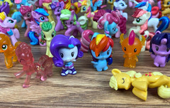 MLP My Little Pony Mini Figure Small 1” & 2″ Blind Bag Ponies Mixed Lot Of 48