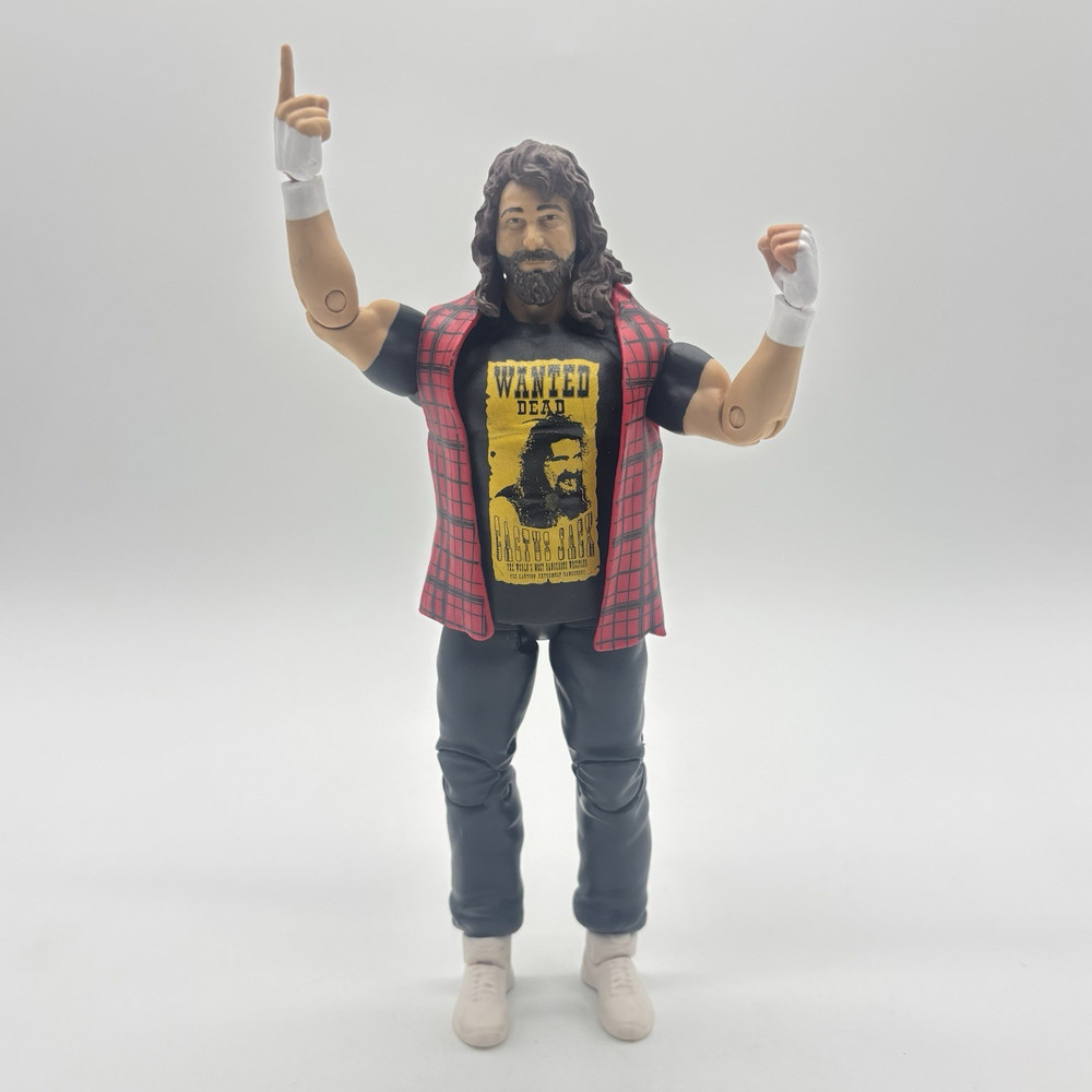 WWE Wrestlemania 36 Cactus Jack Wrestling Action Figure White Boots 2011