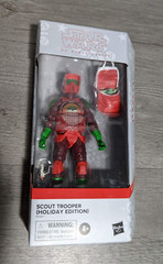 DAMAGED BOX Star Wars Black Series Scout Trooper Holiday Edition Christmas Decor