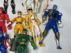 Power Rangers Set Red Green Yellow Blue Action Figure Articulate Lot