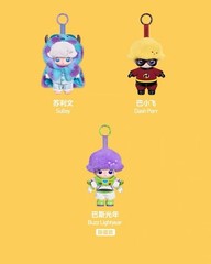 Authentic DIMOO WORLD x PIXAR Series Blind Box Figures Toy Plush Pendant Doll