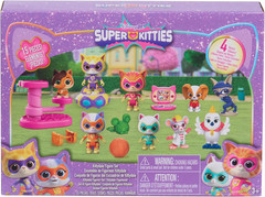 Disney Jr. Superkitties Kittydale Figure Set with Accessories, 15-Pieces, Collec
