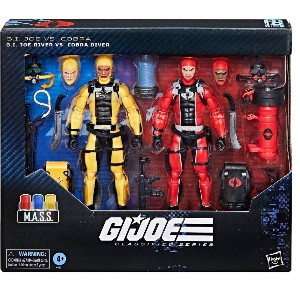 HASBRO GI JOE CLASSIFIED #169 GI JOE DIVER VS COBRA DIVER 2-PACK NEW & SEALED