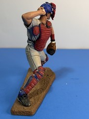 IVAN RODRIGUEZ McFarlane Action Figure 2002 with 10 trading cards pre-owned