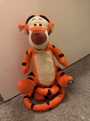 Vintage Fisher-Price Disney, 2005 Turbo Tail Tigger, Bounces,Sings & Talks,WORKS