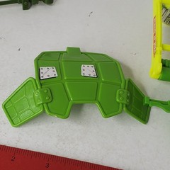 1989 TMNT Crazy Artillery Trash Can Double Barreled Plunger Retrocatapult Parts