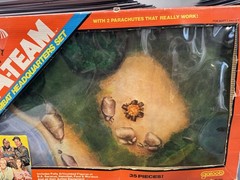 Vintage 1983 Galoob A Team Combat Headquarters Set With Box Incomplete Rare
