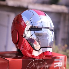 New AutoKing 1:1 Mk5 Iron Man Helmet Cosplay Voice Control Eyes with Light Model