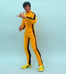 Bruce Lee Game of Death 1/6 Yellow Bodysuit Costume For Action Figure Model 30cm