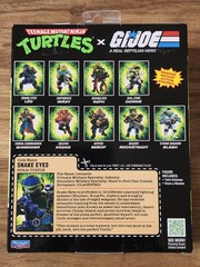 Playmates Teenage Mutant Ninja Turtles x G.I. Joe Snake Eyes x Leo Action Figure