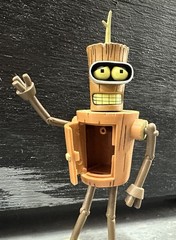 Loose Toynami Futurama Wooden Bender Action Figure 2010 Complete!
