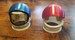 Custom 3D printed GI Joe Space Astronaut Helmet visor in multiple colors