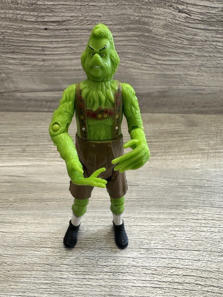 Playmates How The Grinch Stole Christmas Lederhosen Grinch Articulated 4” Figure