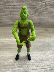 Playmates How The Grinch Stole Christmas Lederhosen Grinch Articulated 4” Figure