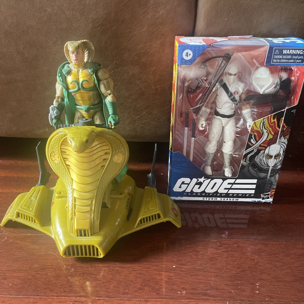 G.I. Joe Classified Pulse-Con exclusive Serpentor & Air Chariot Storm Shadow lot