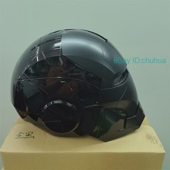 1:1 Iron Man Mk5 Black Helmet Wearable Voice-control Open&close Cosplay Boxed