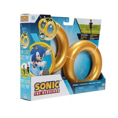Sonic the Hedgehog Ring Toy Set with Sound Effects for Kids Ages 3 and Up