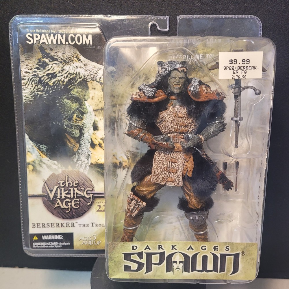 McFarlane’s SPAWN Dark Ages VIKING AGE BERSERKER Troll Toys 2002 NEW SEALED VTG
