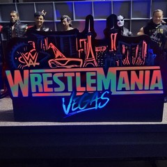 WWE Mattel WrestleMania 42 Vegas Logo Sound Reactive USB Lightbox Accessory