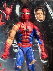 BATTLE-DAMAGED SPIDERMAN Marvel Legends 6” Magic Gathering with card NEW Parker