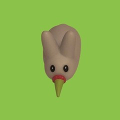 Kidrobot Frank Kozik Personal Happiness Labbit 45mm White Ice Cream Figure