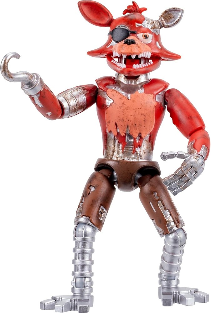 Five Nights at Freddys Withered Foxy – 5-Inch Articulated Figure with Jumpscare