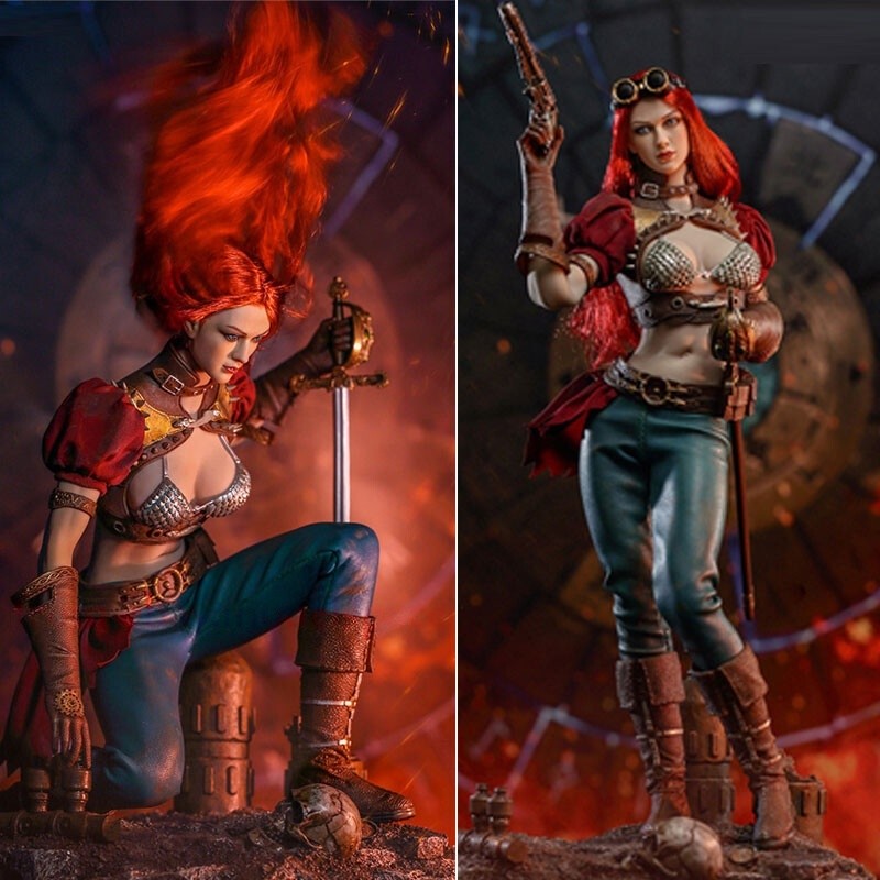 1/6 12″ Punk Red Sonja Female DELUXE Figure Phicen TBLeague PL2019-140