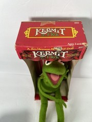 Vtg 1977 Kermit the Frog Fisher Price #850 Jim Henson Muppets Plush W/ Box