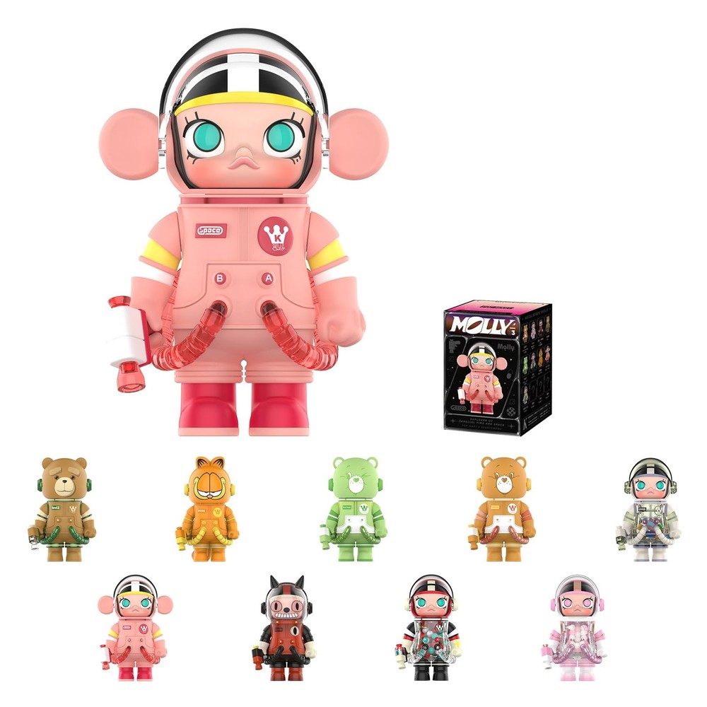 MEGA Space Molly 100% Series 3, Molly Blind Box Figures, Random Design Action Fi