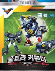TOBOT V ULTRA COMMANDER Beast Dino Megazord Transforming Robot Vehicle Car Toy