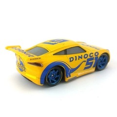 2Pcs Disney Pixar Cars No.51 Dinoco Cruz Ramirez Hauler Truck Die-cast Toy Car