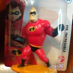 Lot 3 The Incredibles micro collection Elastigirl violet Toy Figure Cake Topper