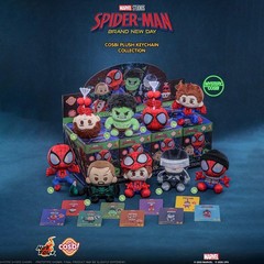 Hot Toys Cosbi Spider-Man Brand New Day Plush Keychain Doll Pendant Gift Toy
