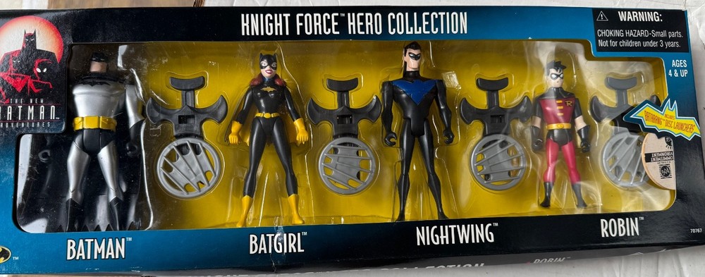 Knight Force Hero Collection 1998 – Batman – Batgirl – Nightwing – Robin – MIMB
