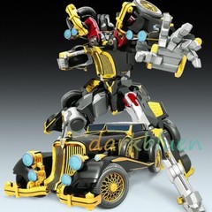 Tobot V Paragon Gold Vintage Car Transforming Robot Vehicle Action Figure Toy