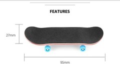 Wooden Finger Board for Kids – Smooth Riding Mini Skateboard with Ball Bearings