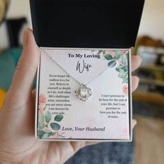 Gift for Wife Pendant Love Knot Necklace