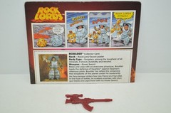 1986 Tonka Rock Lords Boulder Gun Power Sword Red Weapon Accessory Figure Card