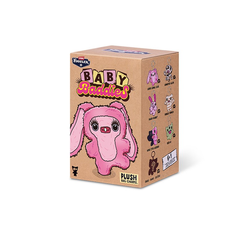 Fuggler Official Baby Baddies Plush Charm Figurine Keychain Cute Tooth Monster