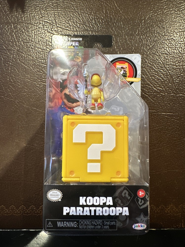 Jakks Pacific Super Mario Bros Movie Goomba 1.25 in Mini Figure + Question Block