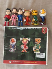 FIFA World Cup Soccer Football Player Mascots Action Figure Set 6-Pack New In